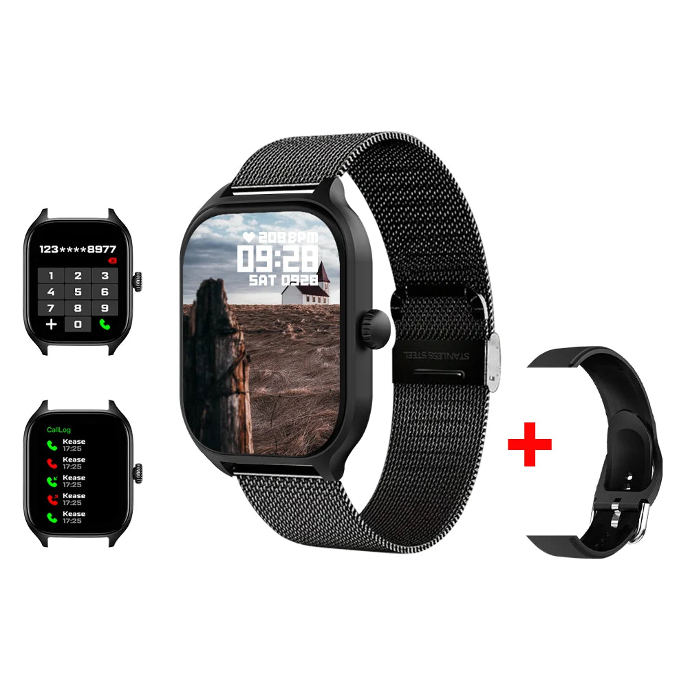 LAXASFIT H9 Pro Max – Montre Connectée Bluetooth | Appels, Fréquence Cardiaque, Oxymètre, Suivi Calories