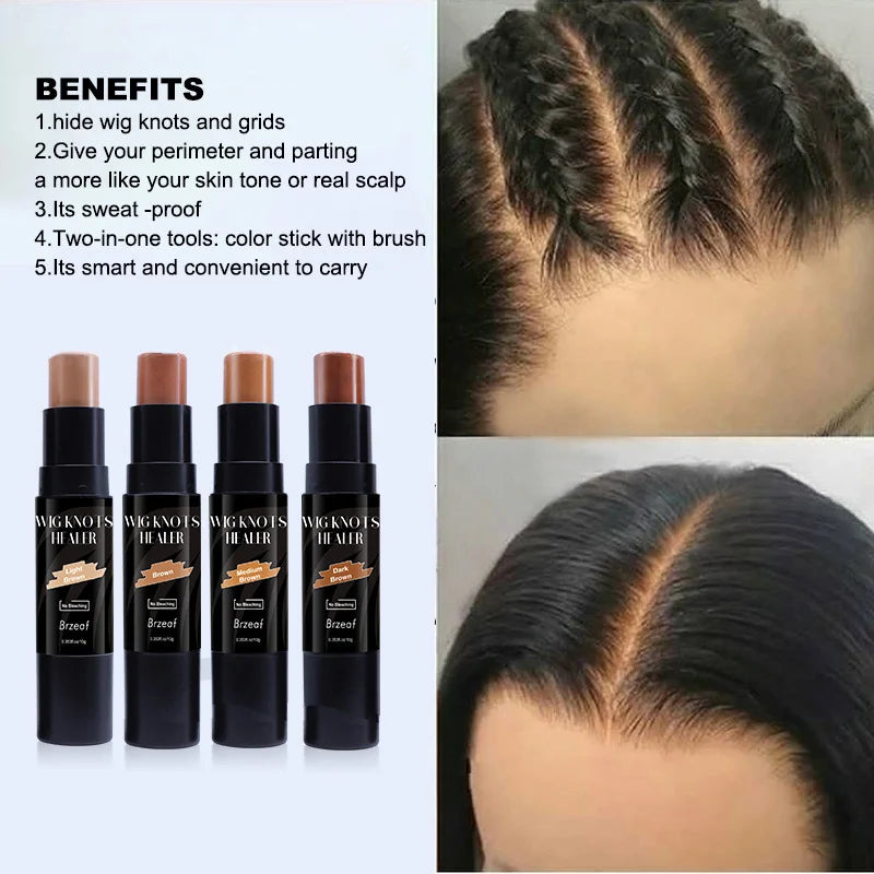 Spray Teintant Lace pour Perruques – Brun Foncé, Moyen, Clair | Mousse, Colle et Dissolvant