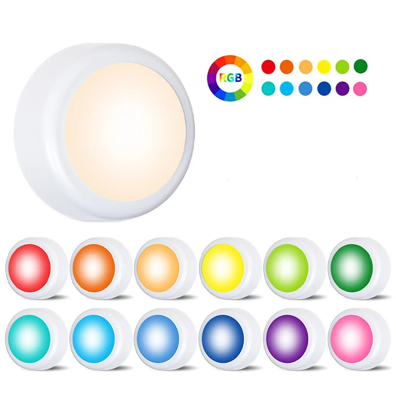 Lampes LED RGB sous Armoire – Sans Fil, Télécommande, Dimmable | Chambre, Cuisine, Garde-Robe