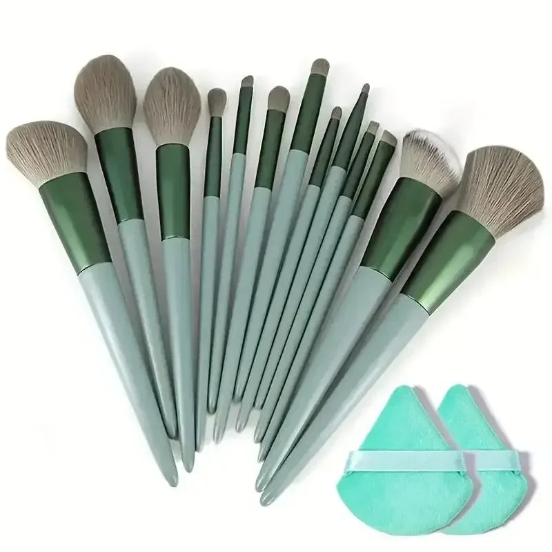 Ensemble de Pinceaux de Maquillage Professionnel – Kabuki, Fond de Teint, Fard à Paupières