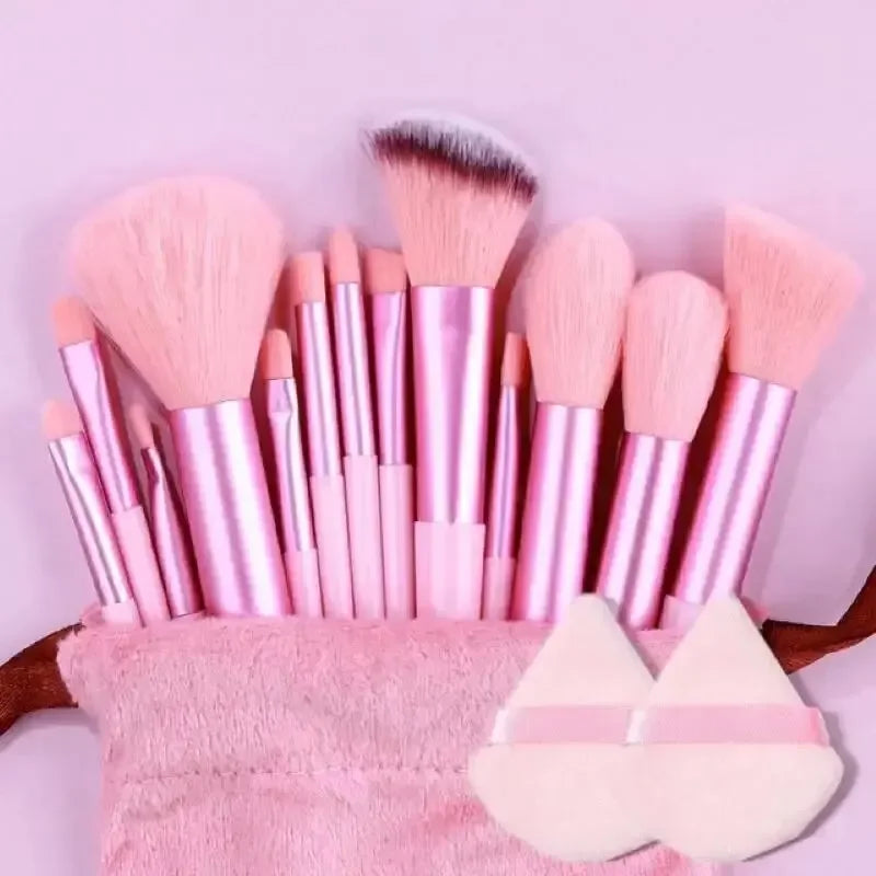 Ensemble de Pinceaux de Maquillage Professionnel – Kabuki, Fond de Teint, Fard à Paupières