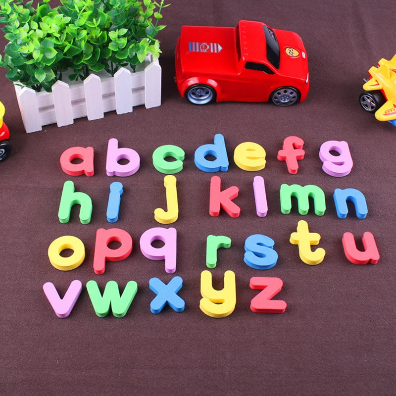 Lettres et Chiffres Magnétiques ABC 123 – Aimants Éducatifs Préscolaires | Majuscules, Minuscules et Maths