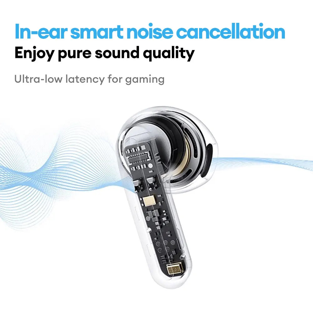 Lenovo LE209 – Écouteurs TWS Bluetooth 6.0, Réduction de Bruit ANC, HiFi, 30h d’Autonomie