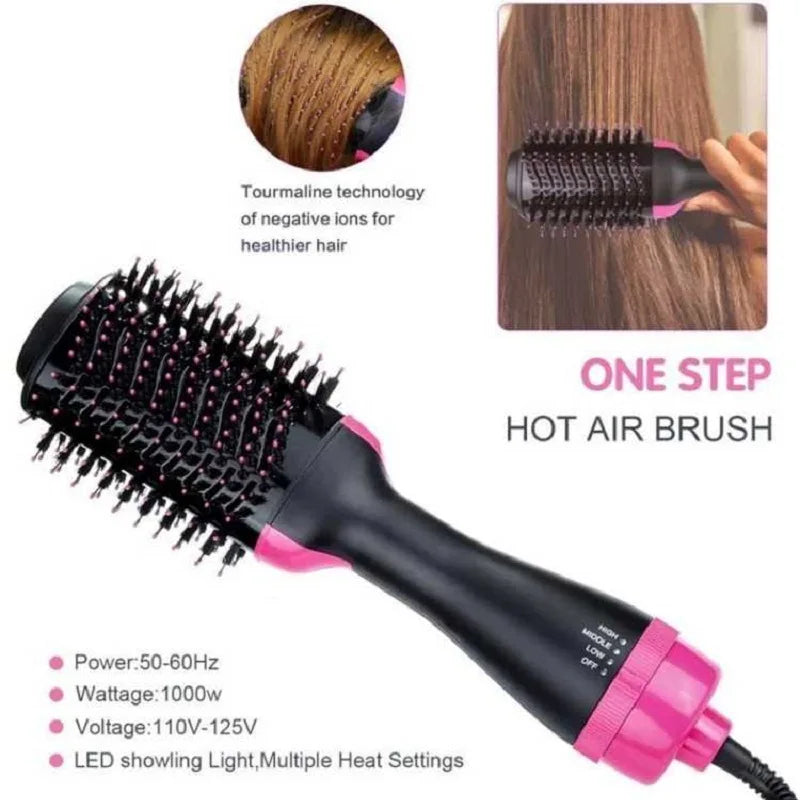 Brosse Soufflante 5 en 1 – Peigne Chauffant Ionique, Lisseur & Sèche-Cheveux