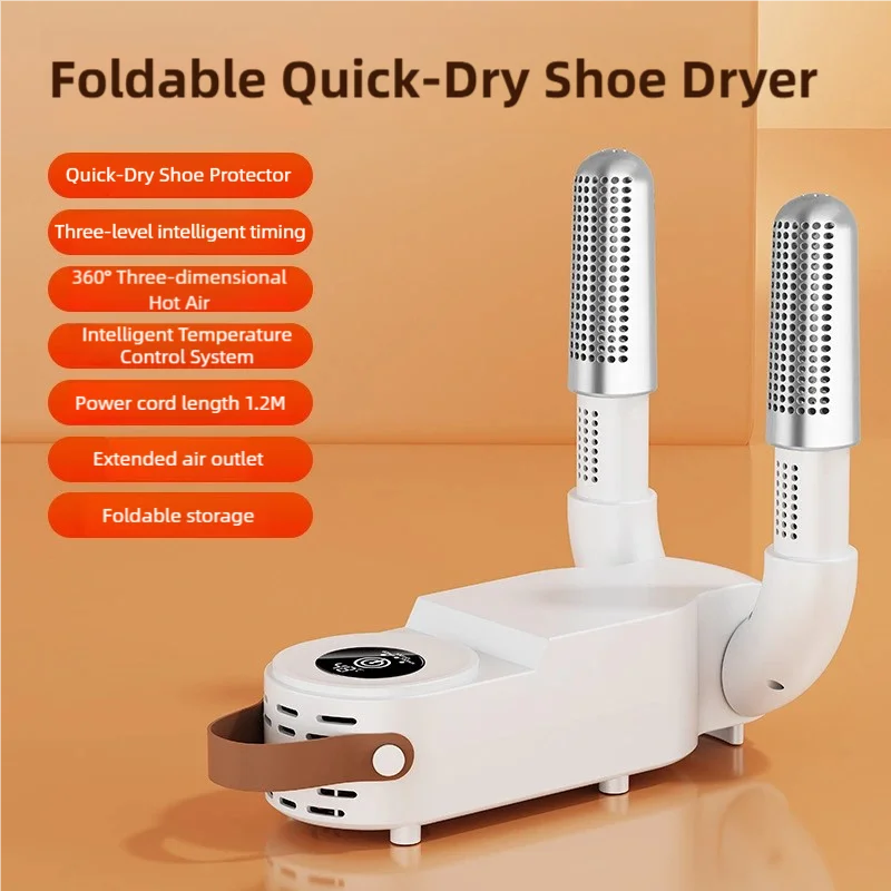 Sèche-Chaussures Pliable Tinsol – Écran Tactile, Chauffage Rapide 130W, Stérilisation & Désodorisant