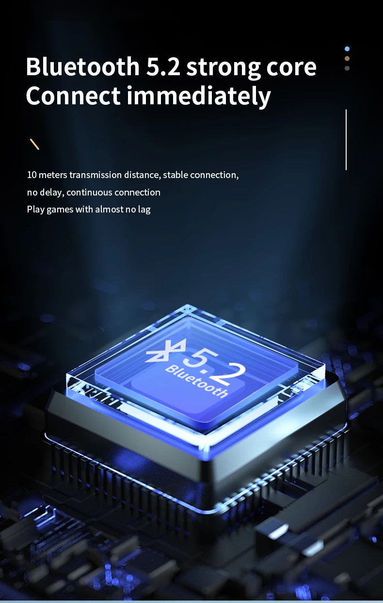 Oreillette Bluetooth 5.2 Sans Fil VAORLO S10 – HiFi Bass, Réduction de Bruit, Micro HD, Waterproof