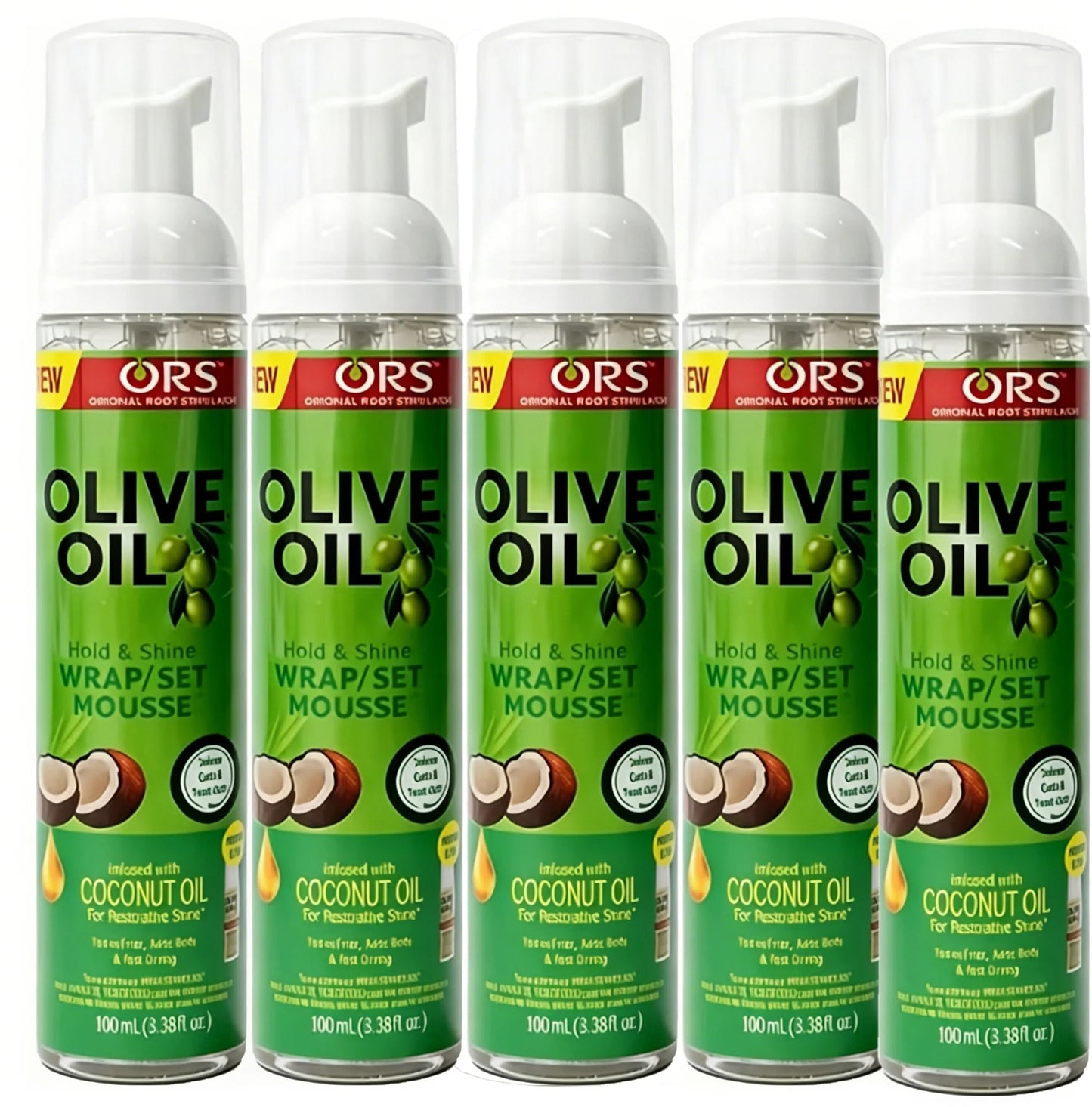 Mousse Coiffante Boucles – Tenue Forte à l'Huile d'Olive | Anti-Frisottis pour Perruques et Cheveux Naturels