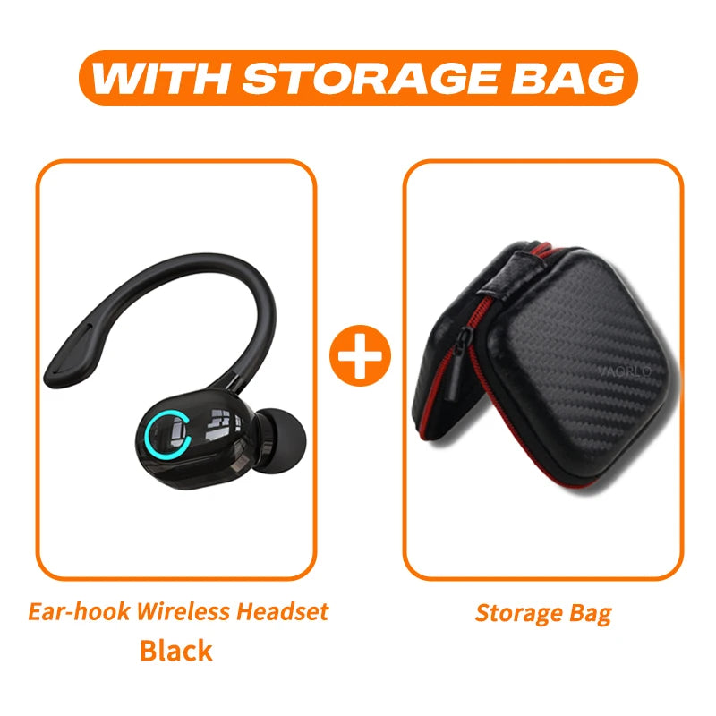 Oreillette Bluetooth 5.2 Sans Fil VAORLO S10 – HiFi Bass, Réduction de Bruit, Micro HD, Waterproof