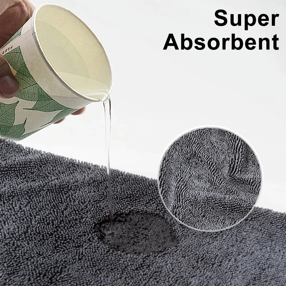 Serviettes en Microfibre Épaisse Double Face – Lavage Voiture, Cuisine & Maison | Super Absorbantes