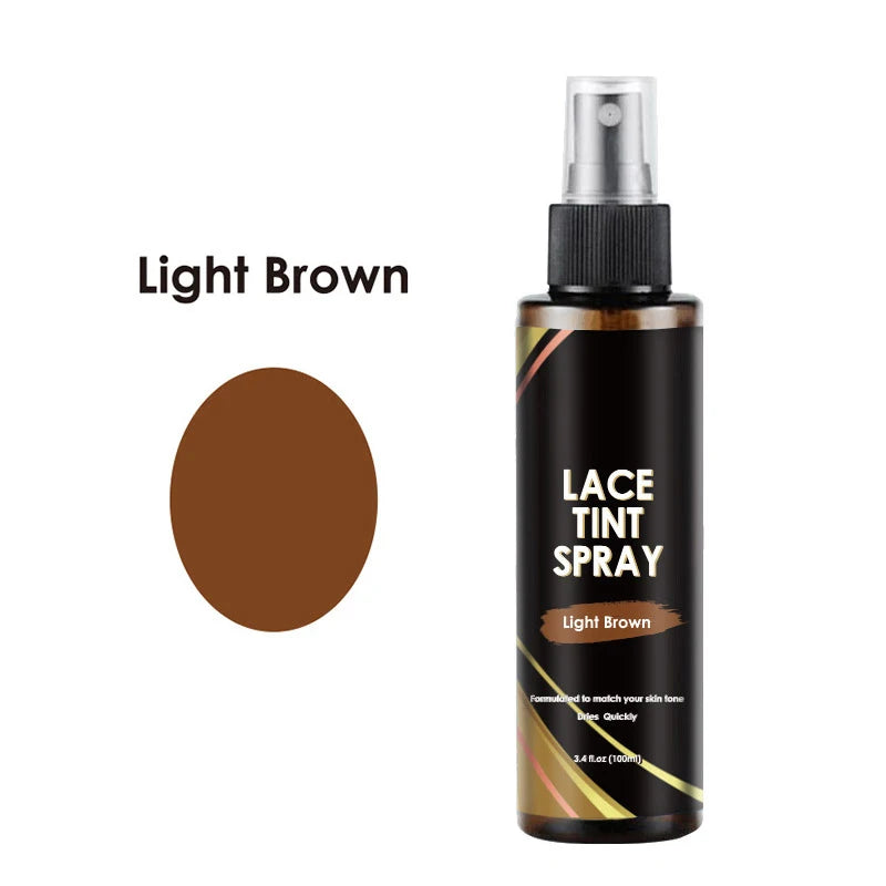 Spray Teintant Lace pour Perruques – Brun Foncé, Moyen, Clair | Mousse, Colle et Dissolvant