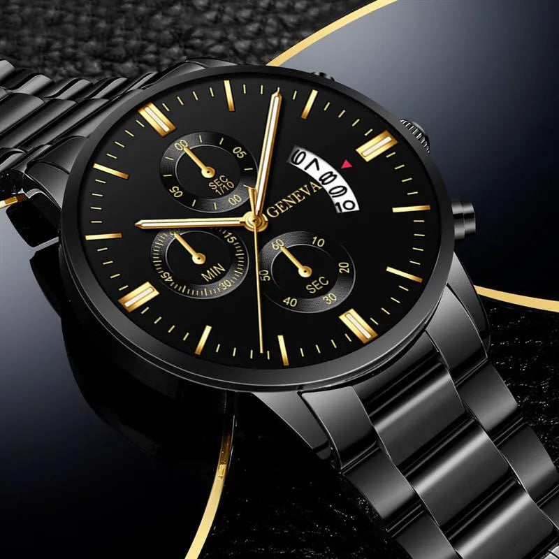 Montre à Quartz Homme – Cadran 40 mm, Bracelet Alliage, Style Luxe & Fashion