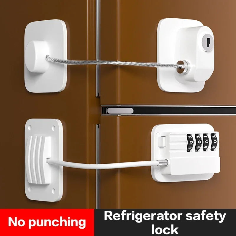 Verrou de sécurité à combinaison numérique – Protection bébé pour portes, fenêtres & frigo