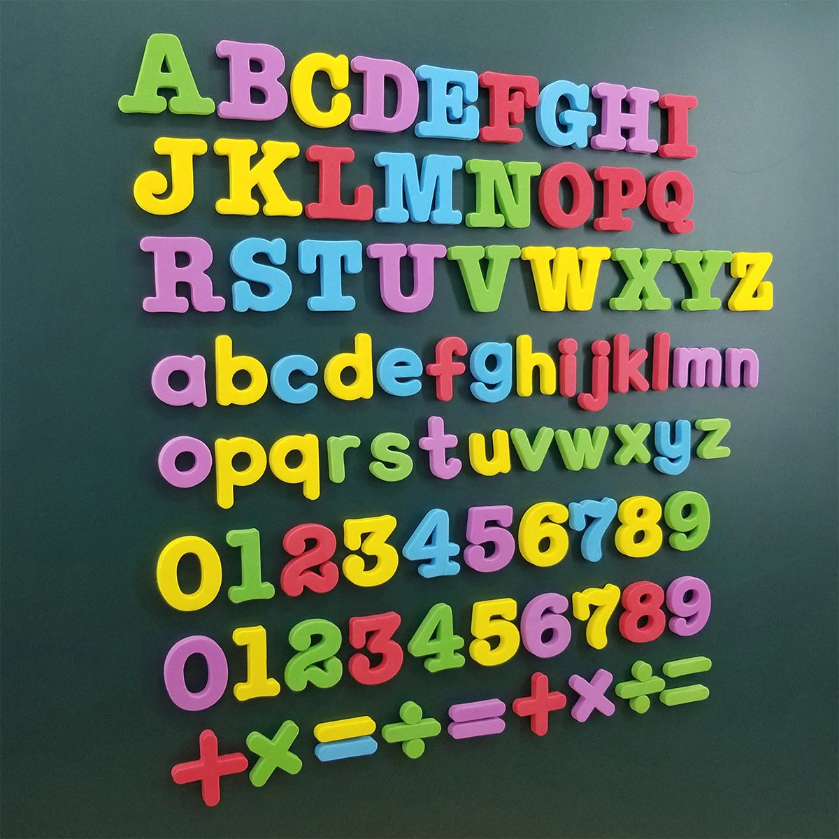 Lettres et Chiffres Magnétiques ABC 123 – Aimants Éducatifs Préscolaires | Majuscules, Minuscules et Maths