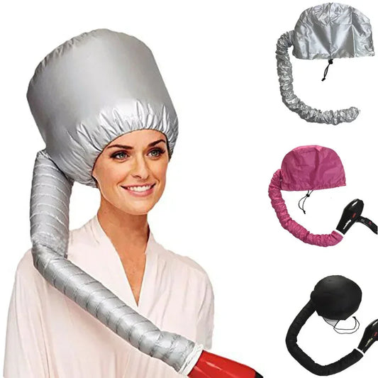 Bonnet Séchoir Portable – Soin Vapeur, Séchage Rapide & Diffuseur Capillaire