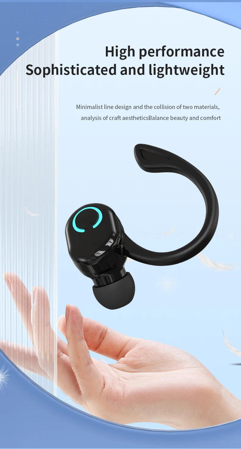 Oreillette Bluetooth 5.2 Sans Fil VAORLO S10 – HiFi Bass, Réduction de Bruit, Micro HD, Waterproof