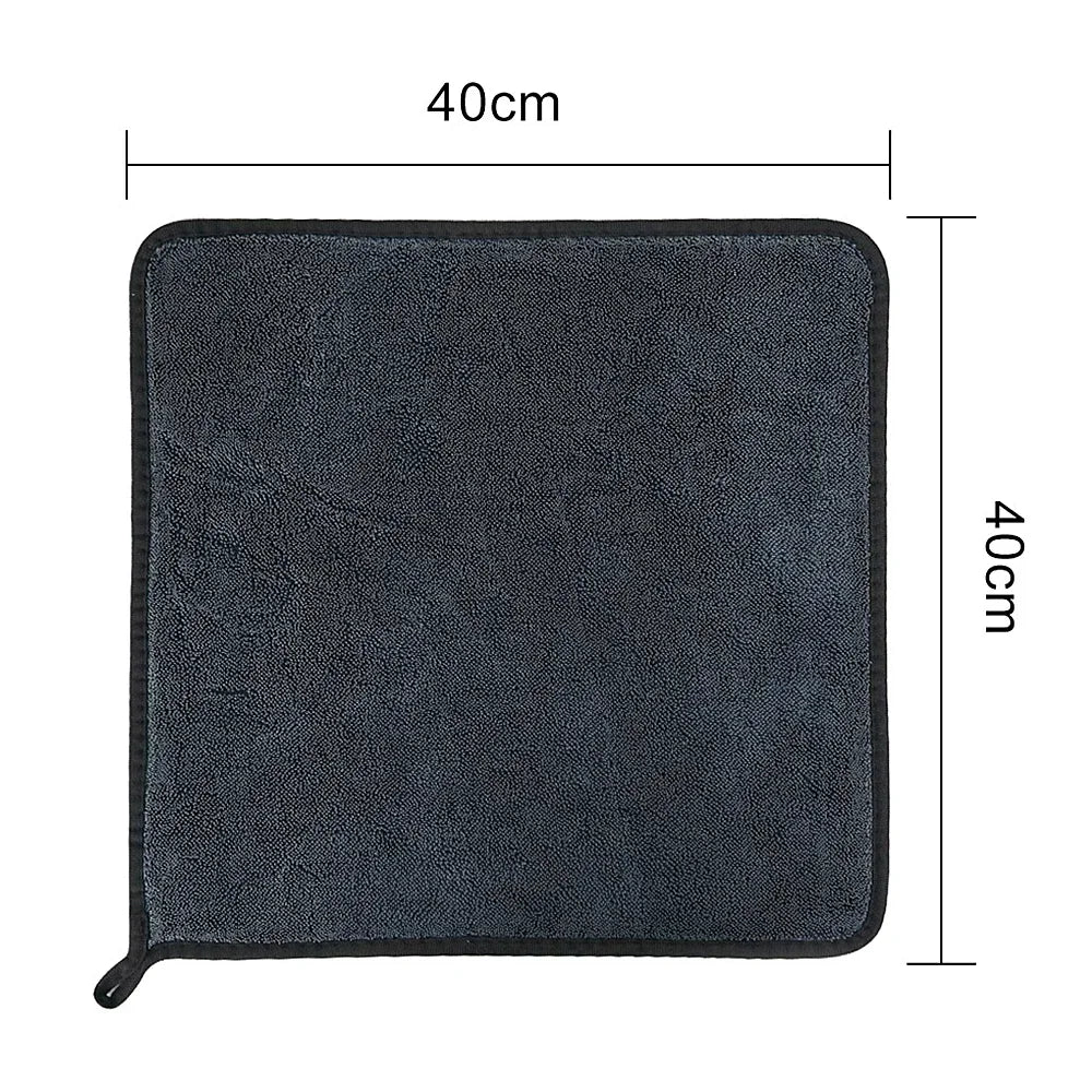 Serviettes en Microfibre Épaisse Double Face – Lavage Voiture, Cuisine & Maison | Super Absorbantes
