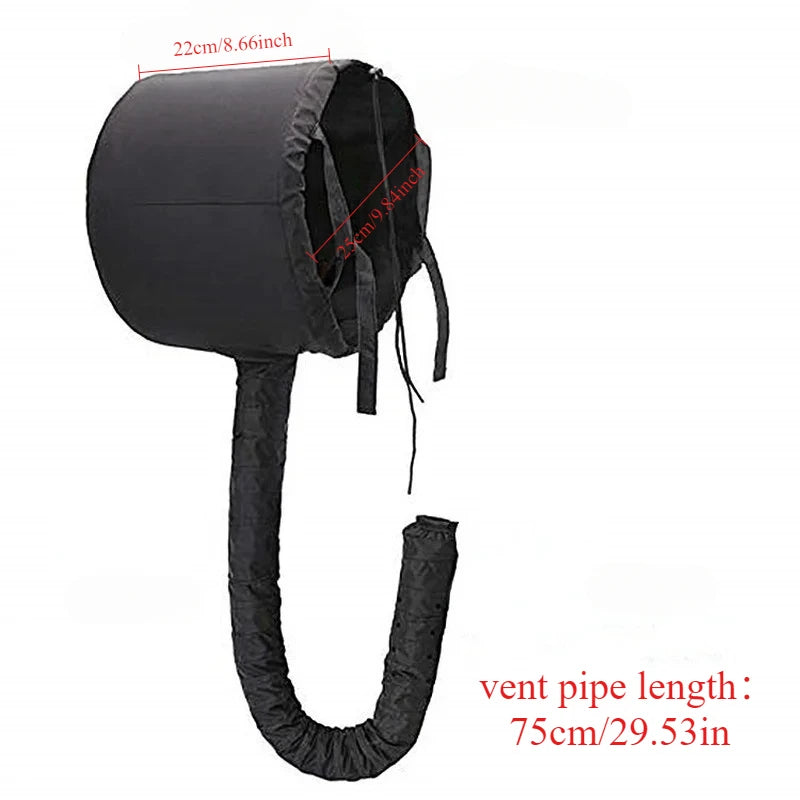 Bonnet Séchoir Portable – Soin Vapeur, Séchage Rapide & Diffuseur Capillaire