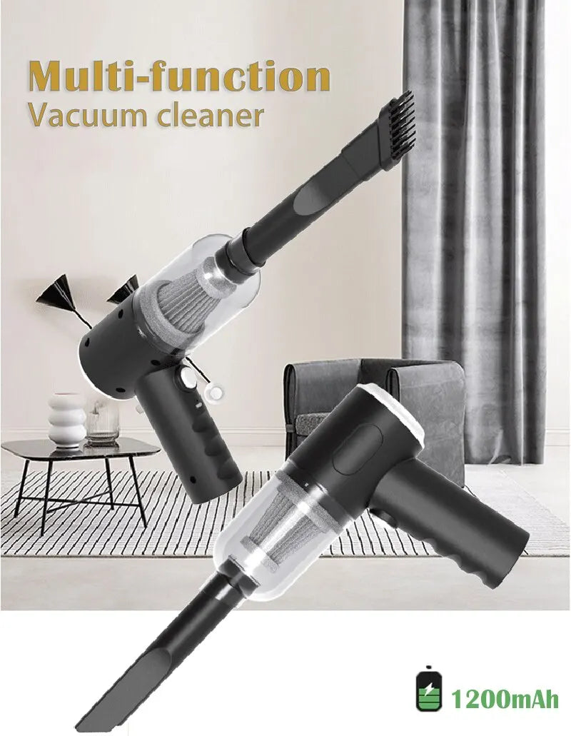 Aspirateur de voiture sans fil 9000Pa – Portable USB rechargeable, 60W, mini aspirateur sec