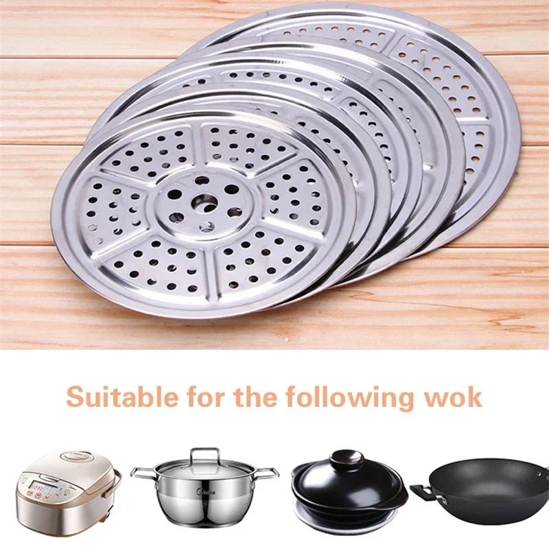 Grille vapeur en acier inoxydable – Autocuiseur, conserves et cuisson (18 tailles : 18 à 50 cm)