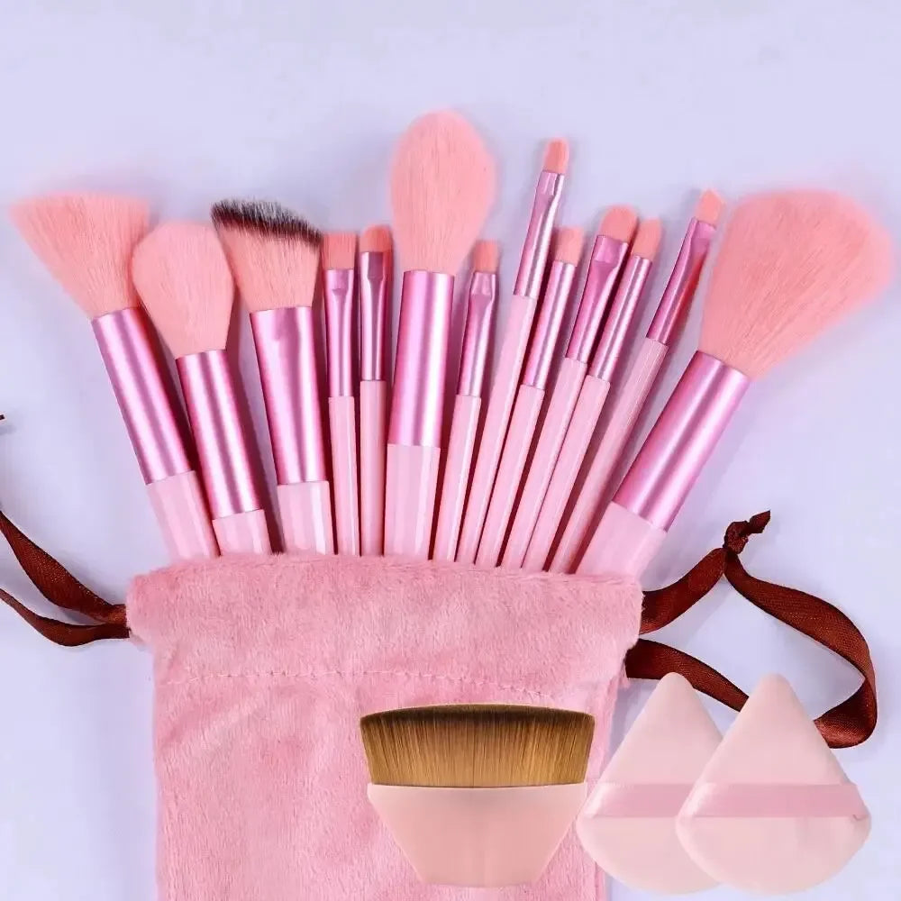 Ensemble de Pinceaux de Maquillage Professionnel – Kabuki, Fond de Teint, Fard à Paupières