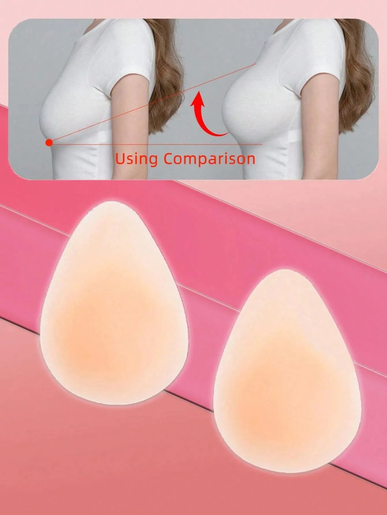 Cache-tétons silicone forme goutte – Ultra-fins, invisibles et réutilisables (lot de 2 ou 4)