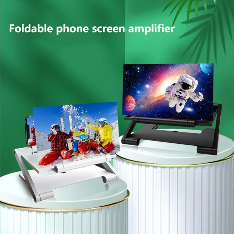 Amplificateur d’écran 3D pour smartphone – Loupe HD, projecteur vidéo, support réglable
