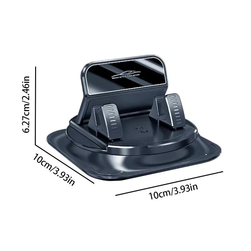 Support Téléphone Voiture 360° – Antidérapant Silicone & Navigation Mains Libres