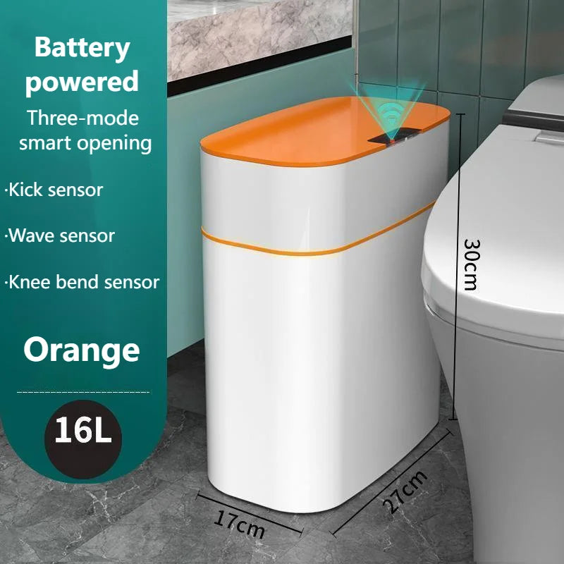 Poubelle Intelligente 16L – Capteur Automatique, Couvercle Sans Contact | Cuisine, Salle de Bain