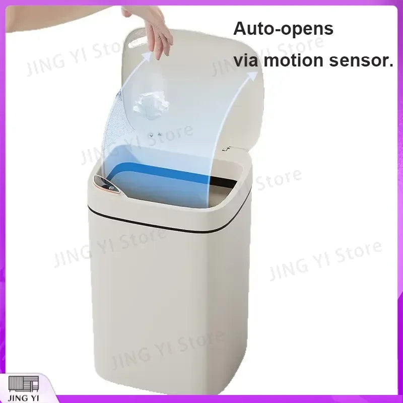 Poubelle Intelligente à Capteur 16L – Couvercle Automatique Mains Libres | Cuisine, Bureau, Salle de Bain