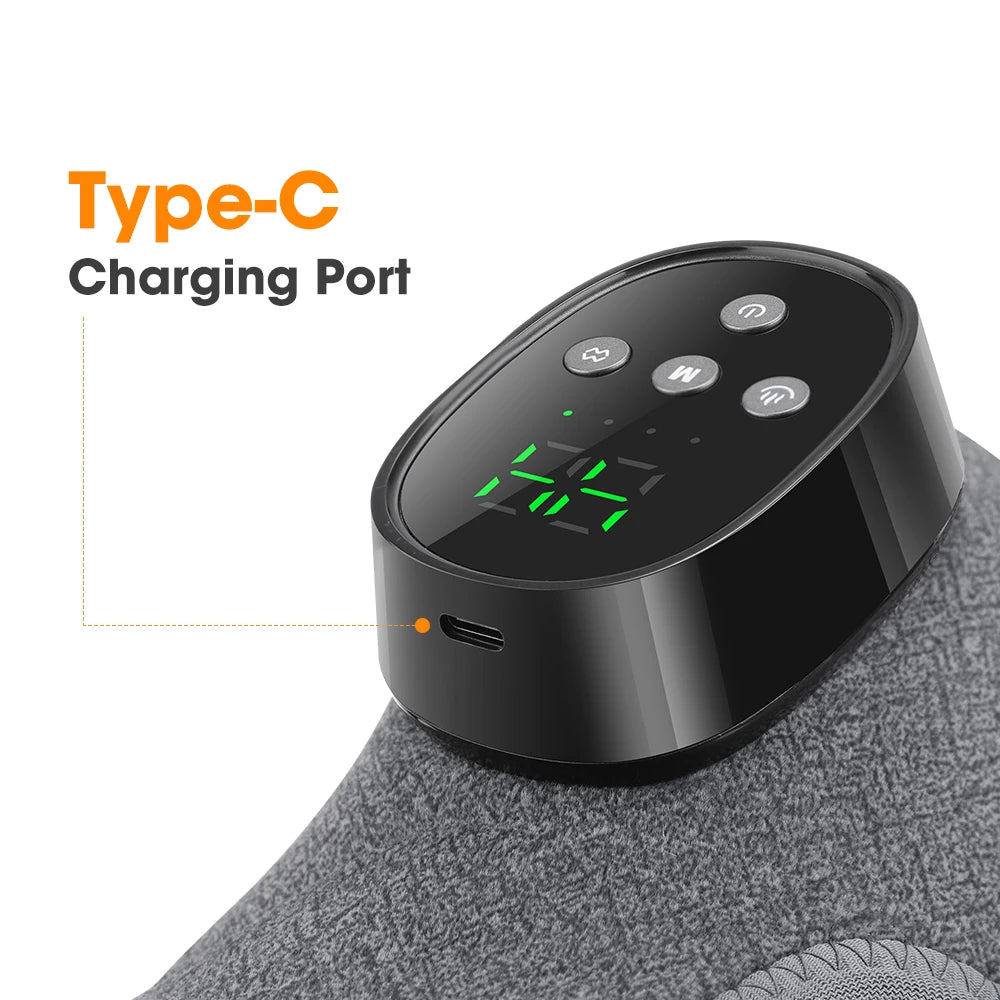 Masseur de Cheville Sans Fil – Chaleur & Vibration, 4 Modes, Batterie 1800mAh | Maison & Bureau