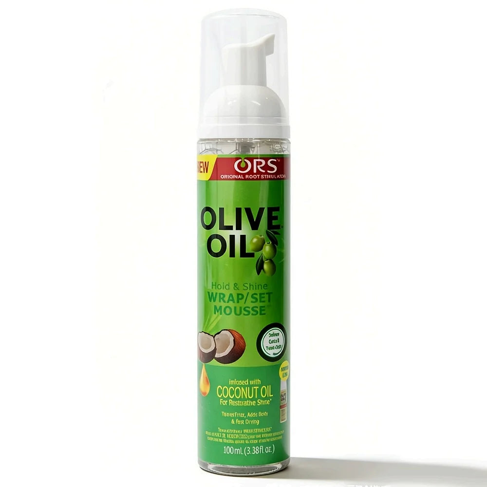 3PCS/1PCS 100ml Curly Hair Mousse Strong Hold Olive Oil Hair Styling Foam Anti-Frizz Wig Styling Mousse for Women