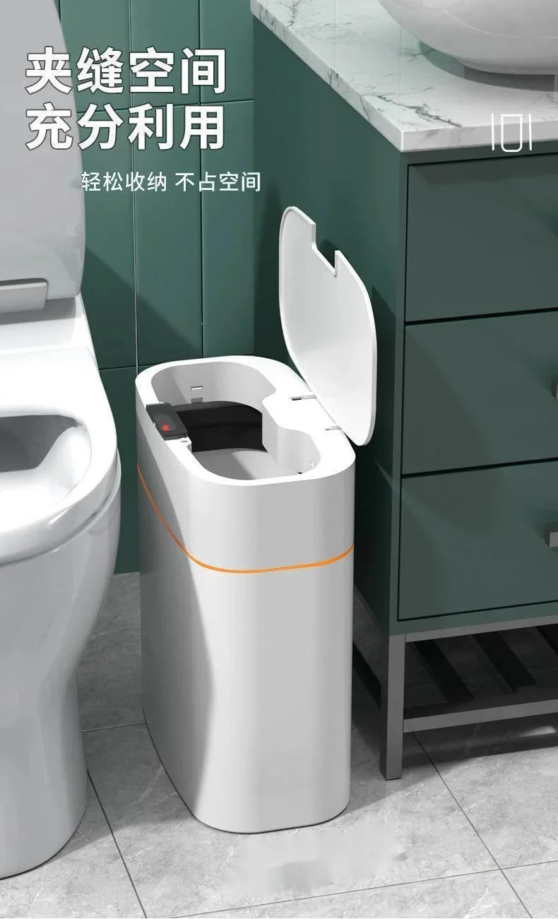 Poubelle Intelligente 16L – Capteur Automatique, Couvercle Sans Contact | Cuisine, Salle de Bain