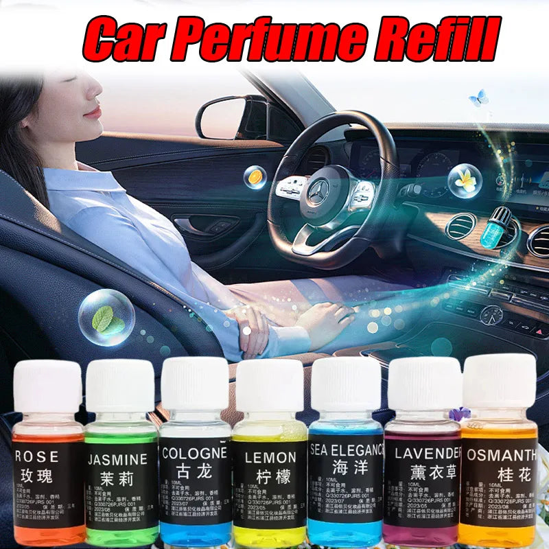 Recharge Liquide Parfum Voiture – Huile Essentielle Naturelle pour Diffuseur Aromatique