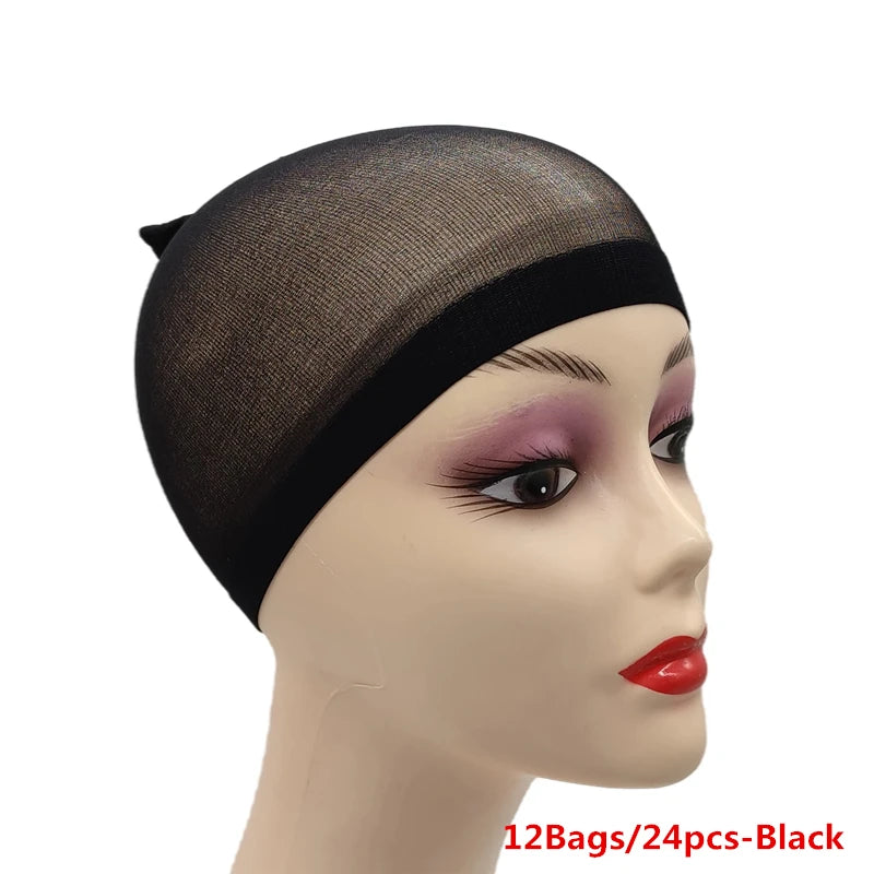Bonnets de Perruque en Nylon Ventilé – Filet Extensible Ultra-Fin Respirant | Lot de 1, 6 ou 12