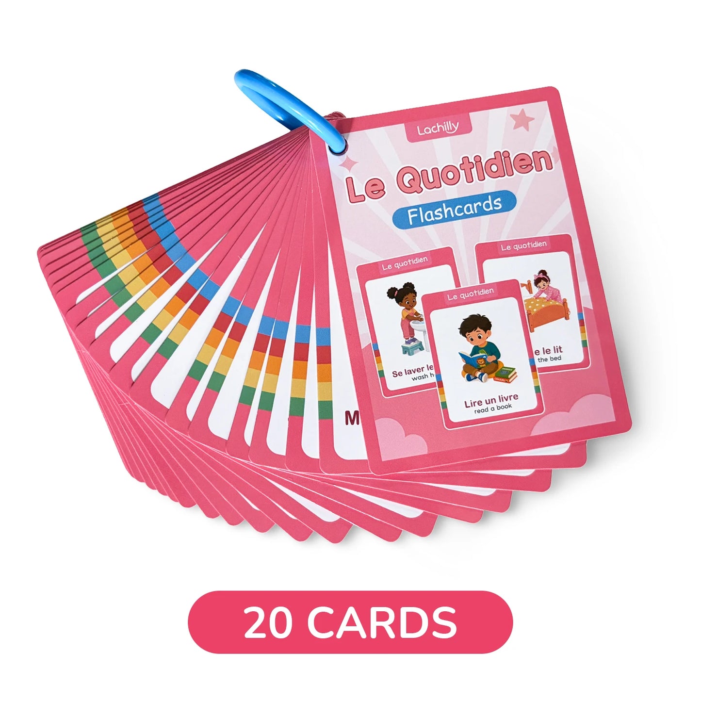Cartes Éducatives Bilingues Français-Anglais – Ma Journée en Mots