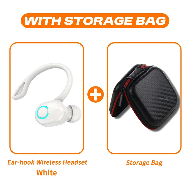 Oreillette Bluetooth 5.2 Sans Fil VAORLO S10 – HiFi Bass, Réduction de Bruit, Micro HD, Waterproof