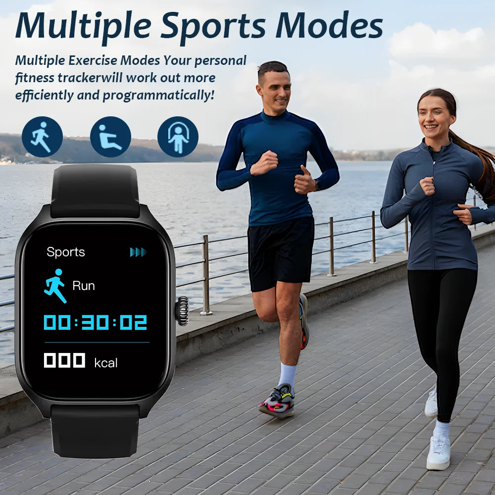 LAXASFIT H9 Pro Max – Montre Connectée Bluetooth | Appels, Fréquence Cardiaque, Oxymètre, Suivi Calories