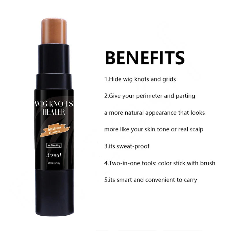 Spray Teintant Lace pour Perruques – Brun Foncé, Moyen, Clair | Mousse, Colle et Dissolvant