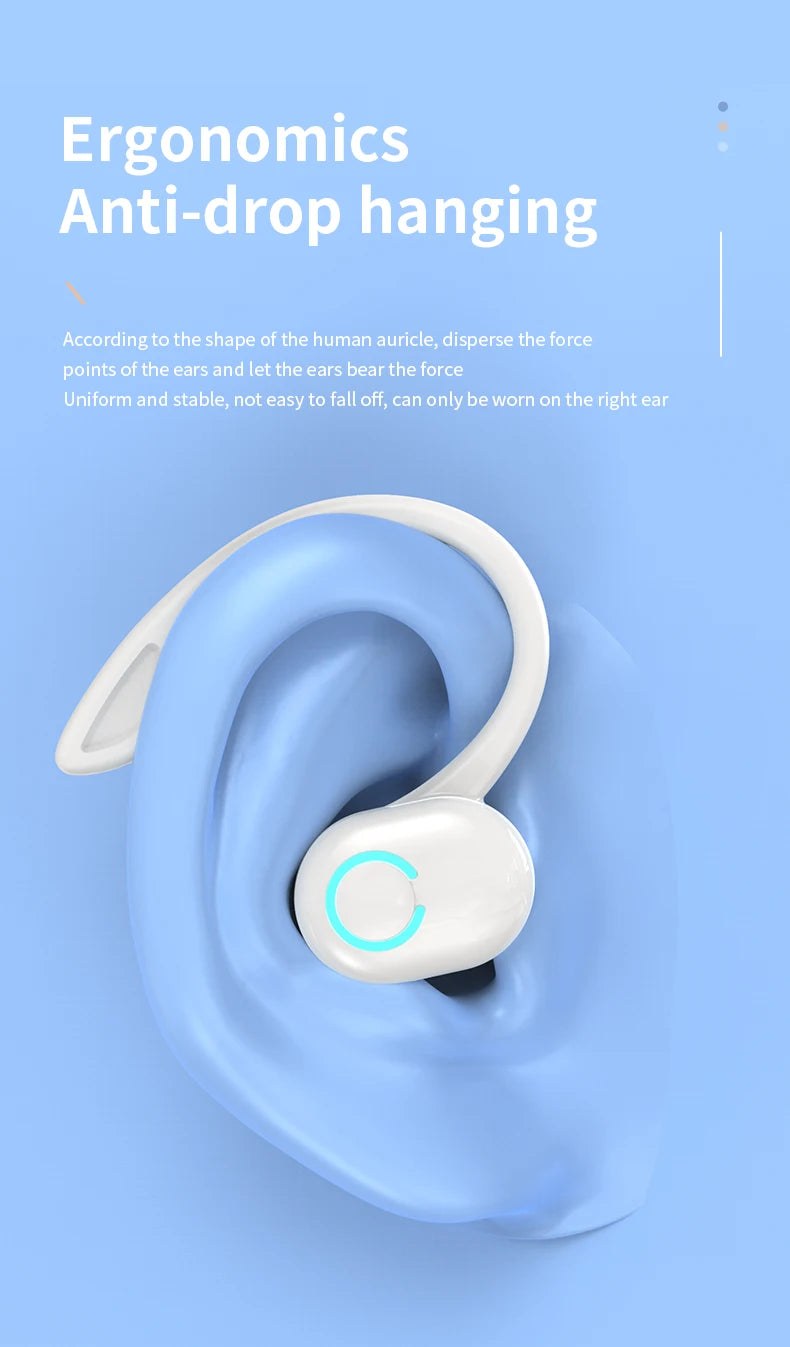 Oreillette Bluetooth 5.2 Sans Fil VAORLO S10 – HiFi Bass, Réduction de Bruit, Micro HD, Waterproof