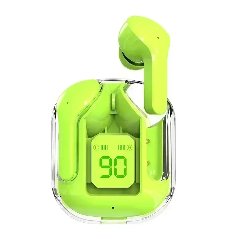 Écouteurs Bluetooth T2 TWS Sans Fil — Affichage Digital, Son Stéréo, Compatible Tous Smartphones