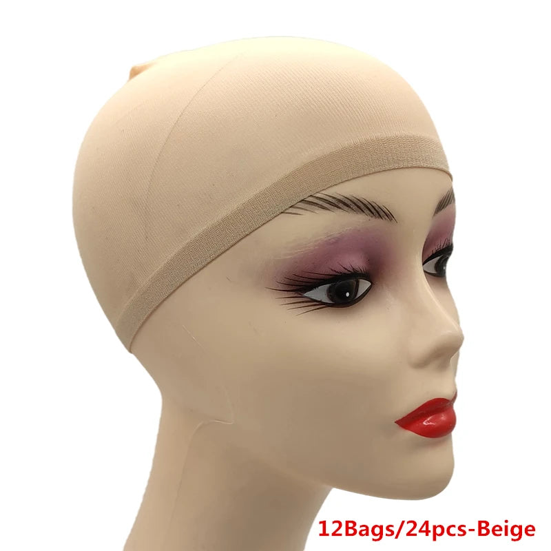 Bonnets de Perruque en Nylon Ventilé – Filet Extensible Ultra-Fin Respirant | Lot de 1, 6 ou 12