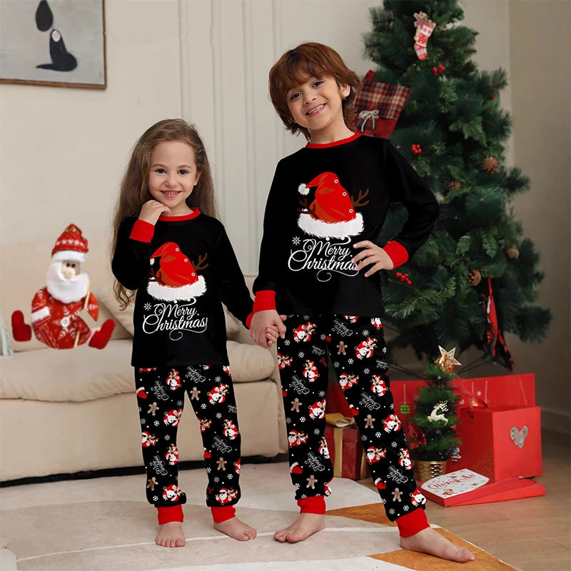 Tenues assorties pour la famille de Noël, pyjamas, ensembles de vêtements pour la famille, ensembles de 2 pièces, père, mère, enfants, bébé, vêtements de nuit de Noël, pyjamas