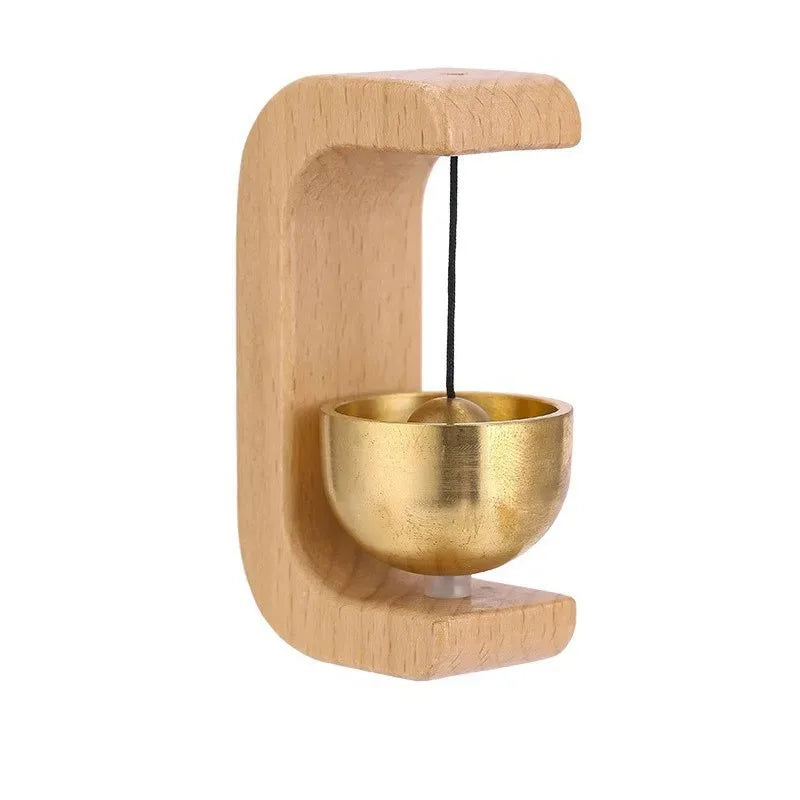 Carillon Éolien en Bois Décoratif – Cloche Suspendue pour Entrée, Maison, Jardin