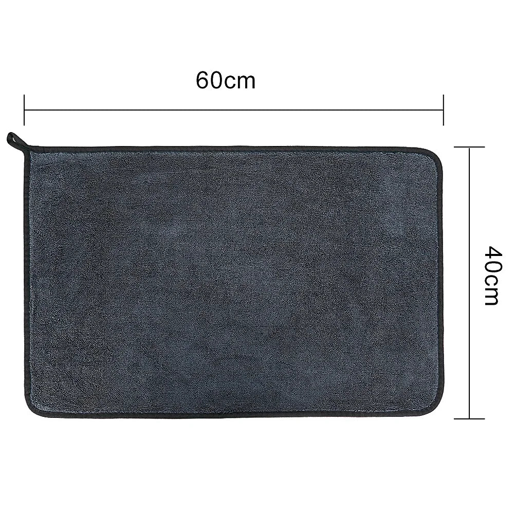 Serviettes en Microfibre Épaisse Double Face – Lavage Voiture, Cuisine & Maison | Super Absorbantes