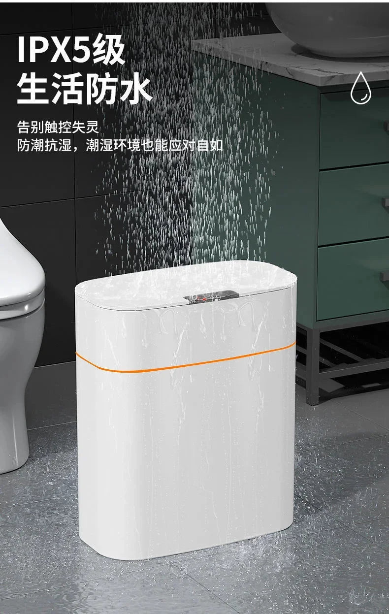 Poubelle Intelligente 16L – Capteur Automatique, Couvercle Sans Contact | Cuisine, Salle de Bain