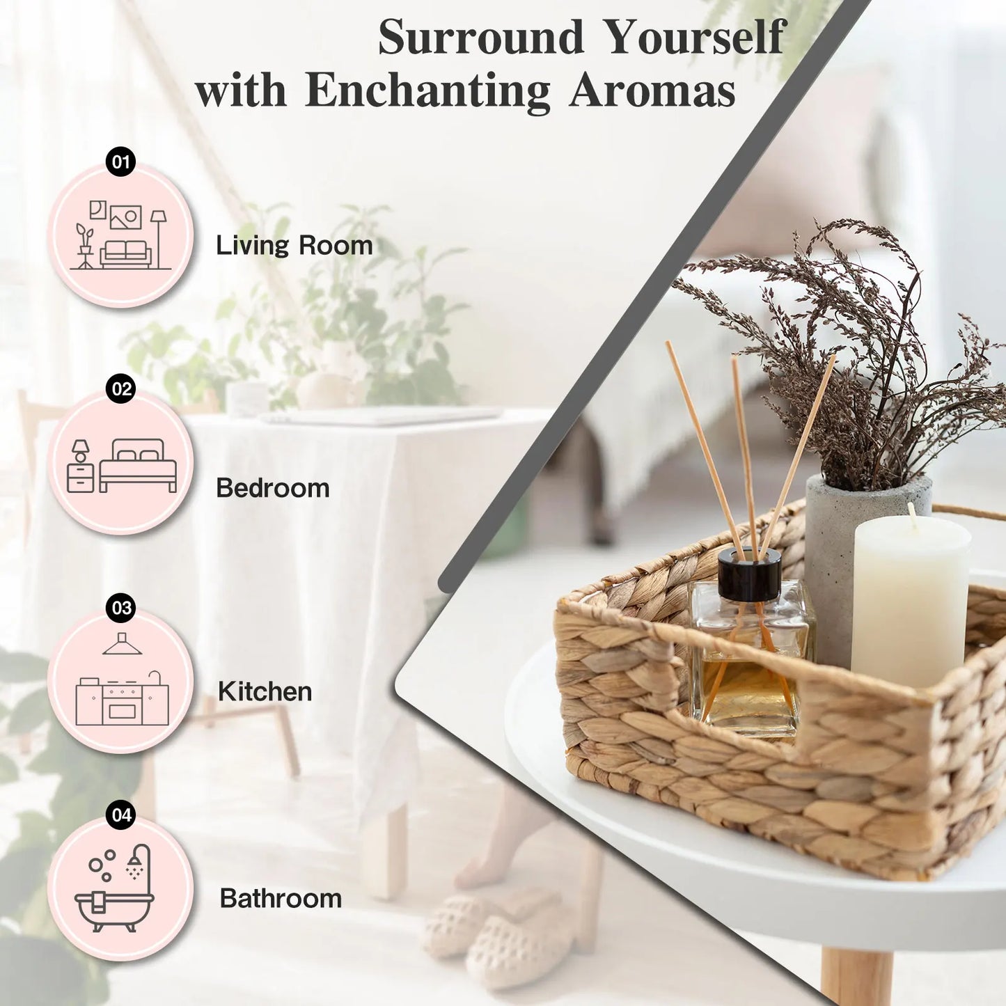 Huile essentielle pure 10ml – Aromathérapie, diffuseur, humidificateur (30 parfums au choix)