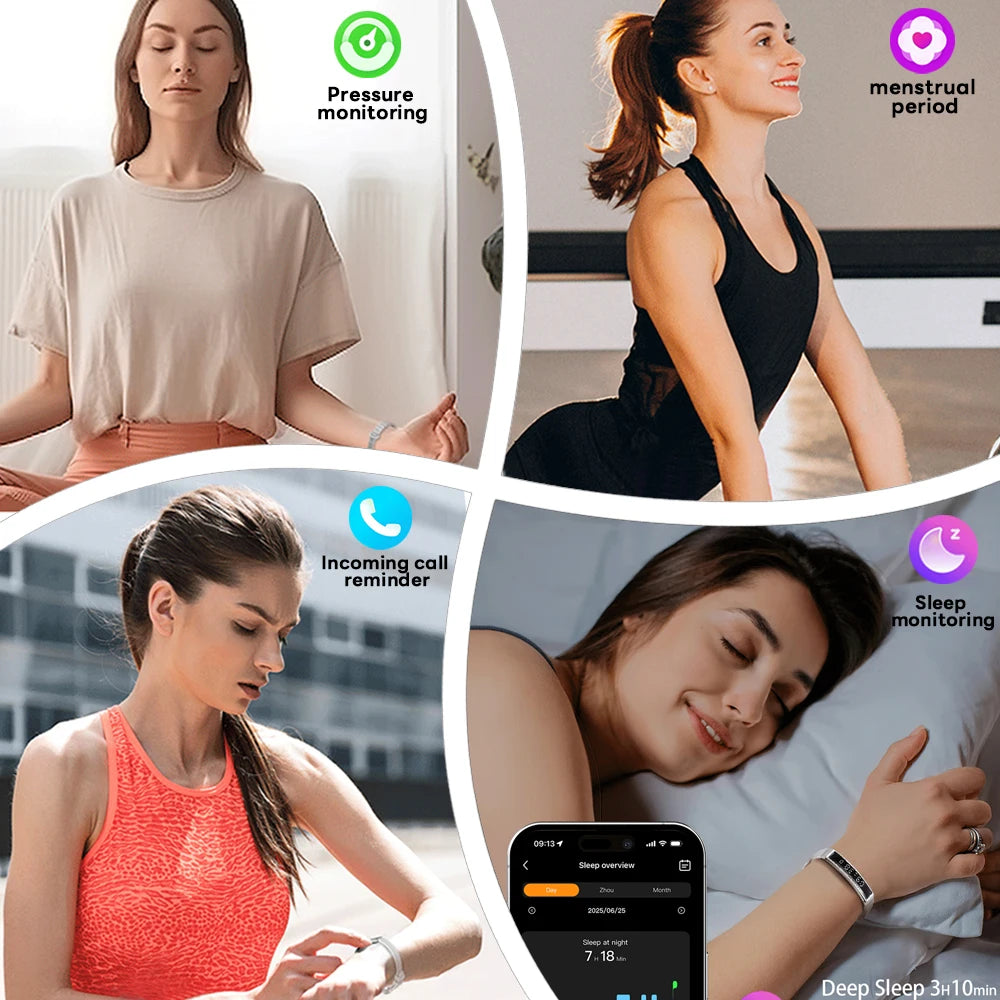 Bracelet Connecté Sport ChiBear 2026 – Suivi Santé, Cardio, SpO2, IP68 – Femme & Homme