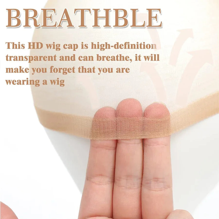 Bonnets de Perruque HD Transparents – Filets Nylon Extensibles pour Femmes et Hommes (Lot)