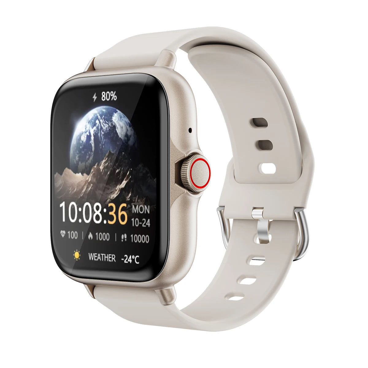Montre Connectée 1,83" — Étanche, Appels, Surveillance du Sommeil, Podomètre