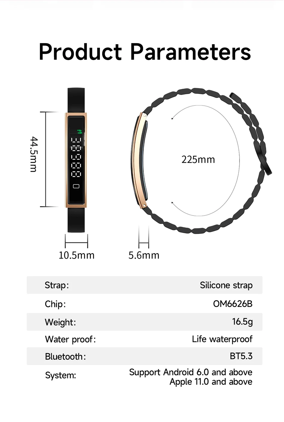 Bracelet Connecté Sport ChiBear 2026 – Suivi Santé, Cardio, SpO2, IP68 – Femme & Homme